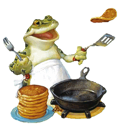 Gif animé Chandeleur crêpes grenouille